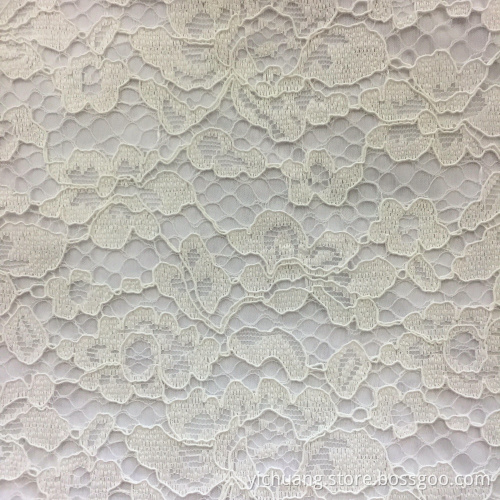 Women's polyester withe lace short sleeves dress